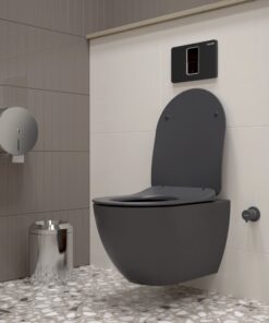 WC CREAVIT FREE SUSPENDU RIM-OFF ANTHRACITE MAT FE322.600