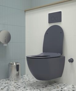 WC CREAVIT SUSPENDU FREE BASALT MAT RIM-OFF FE322.200