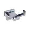 Paytaz Porte double peignoir 100% Laiton chrome