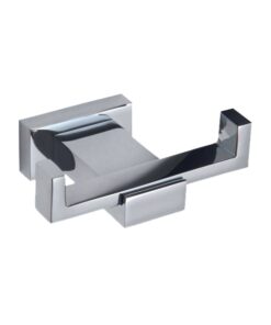 Paytaz Porte double peignoir 100% Laiton chrome