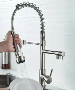 Mitigeur Cuisine Clemed avec une Douchette Rétractable Chrome Ref. L45