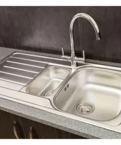 EVIER INOX 1BAC 100cm*50cm ASIL AS148 INOX 304 ENCASTRE