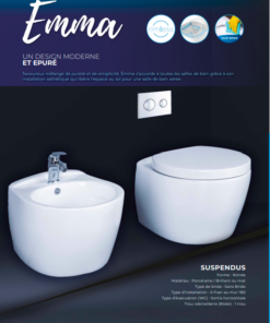 Bidet Suspendu Odyssée Emma Blanc