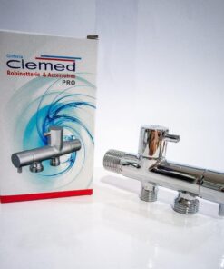 Robinet Equerre Double Clemed